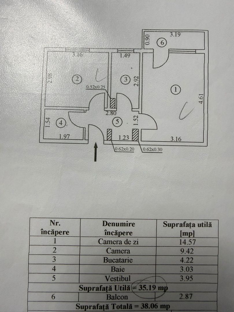 Vanzare apartament cu 2 camere zona Brancoveanu-Huedin - Poză 7