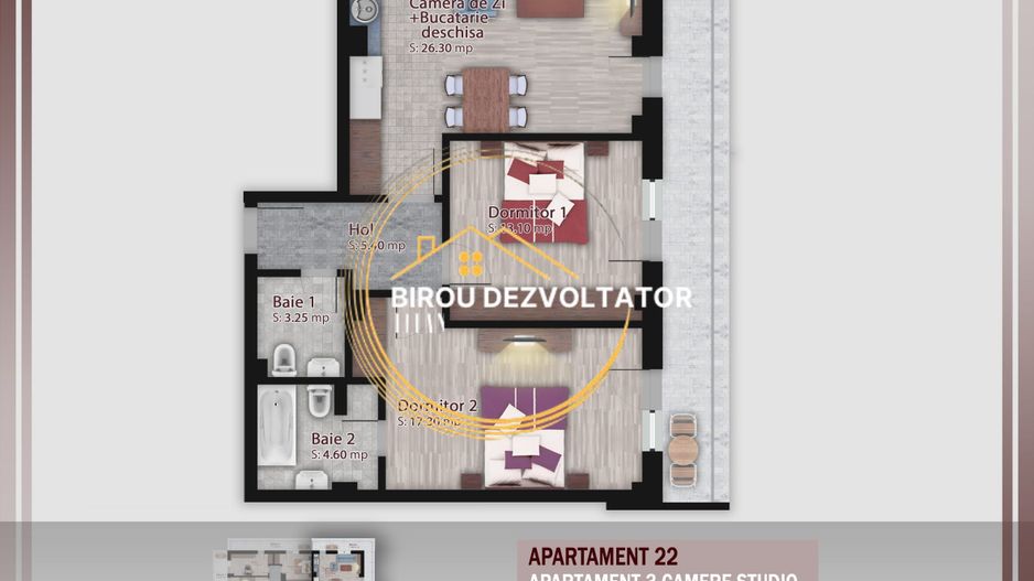 Decomandat Mare Parcare bonus Zona verde 15min de metrou Teclu Ikea - Poză 3