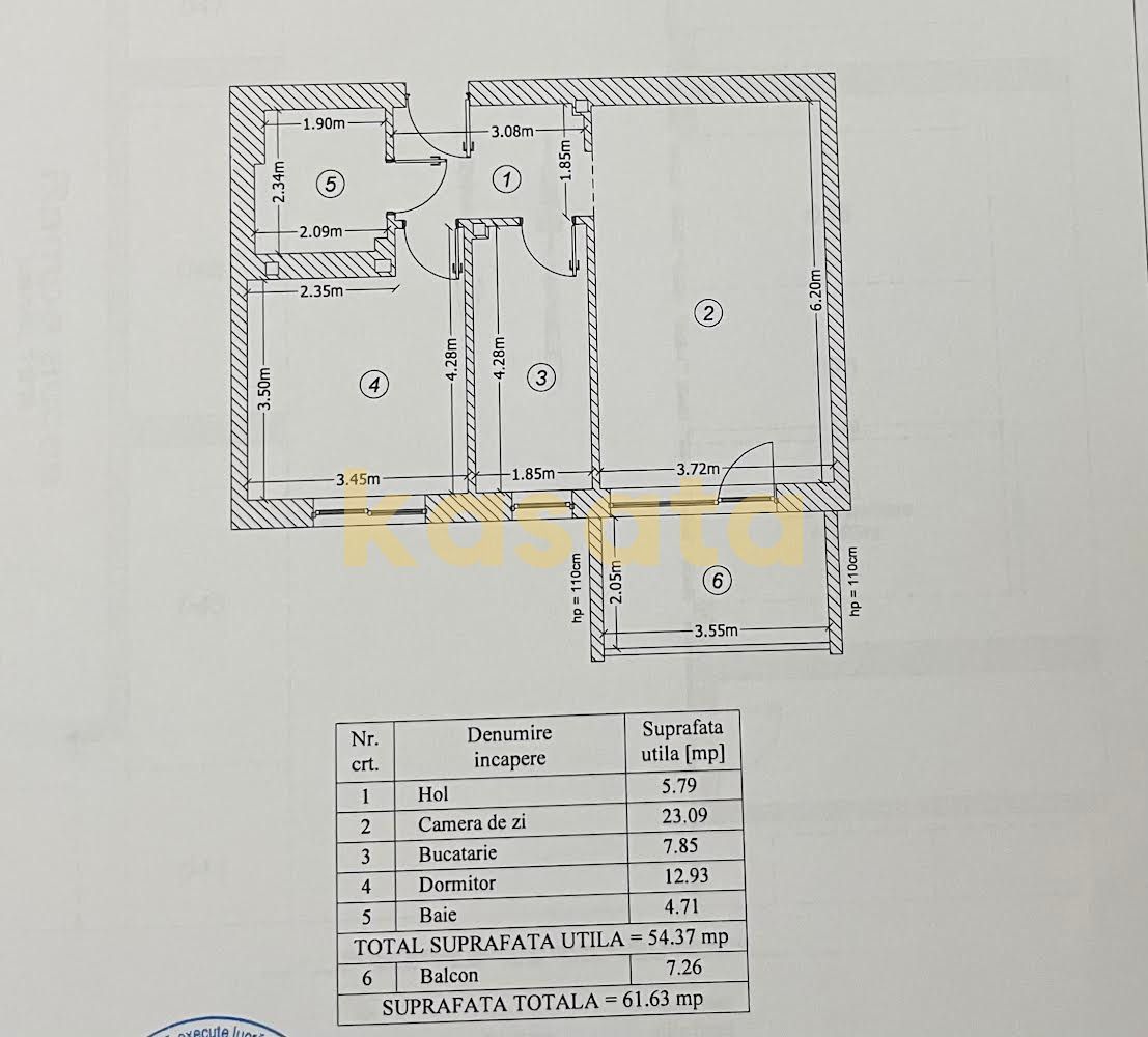 2 Camere de Închiriat în Luxuria Residence – Bloc Nou, Mobilat Premium - Poză 12