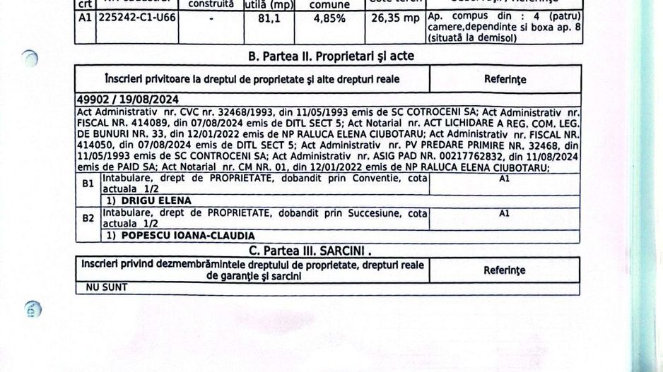 Apartament 4 camere /Boxa /Calea Ferentari 72 /Sector 5 /Proprietar - Poză 7