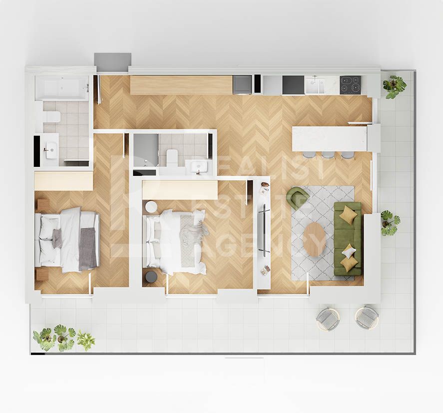 Vânzare, apartament cu 3 camere în zona Străulești - Poză 3