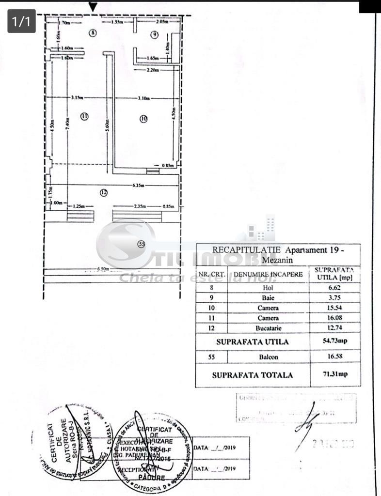Apartament 2 Camere Decomandat Intabulat  54 m2+ 17m2(terasa) in Tatarasi - Poză 17