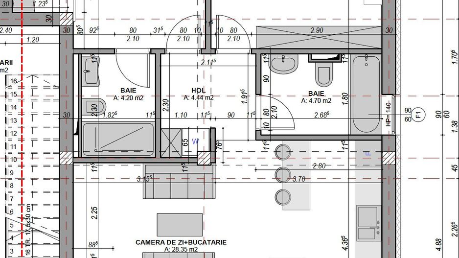 Apartament 3 camere, 2 bai, balcon, dressing - finisat la cheie - Poză 5