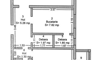 2 camere decomandat 2 balcoane , Bucovina  langa parc cu  centrala - Poză 7