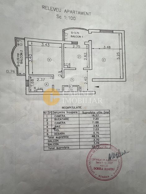 Apartament cu 2 camere decomandat – Dancu  Etaj 2 - Poză 12