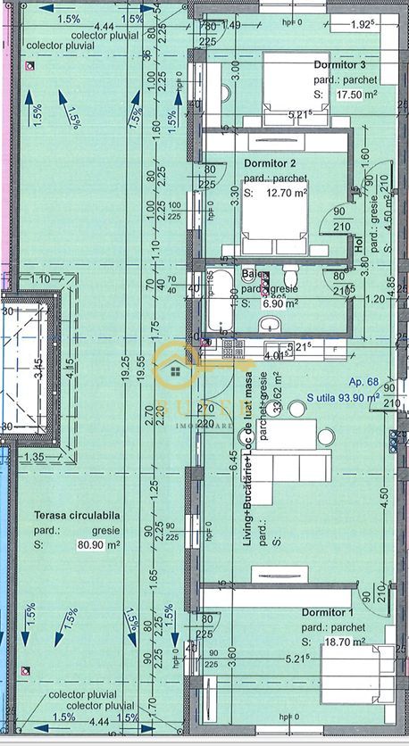 Penthouse cu 4 camere si terasa superba- Selimbar, panorama spre munti - Poză 4