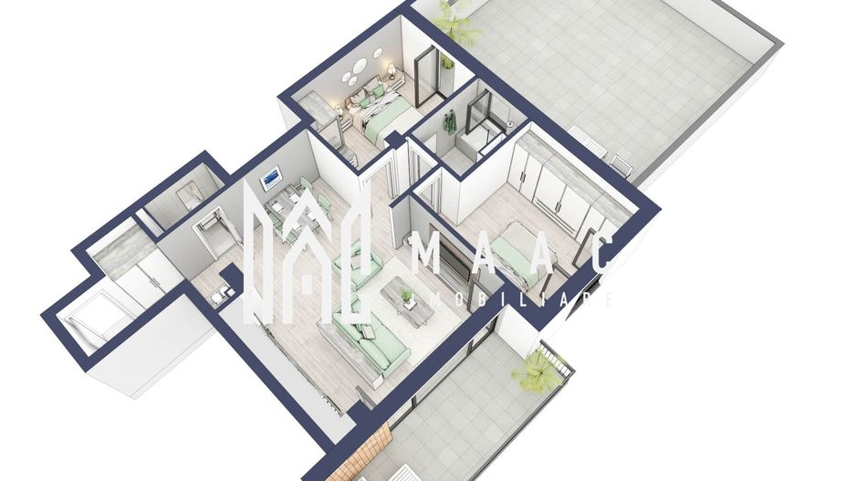 Apartament 3 camere | Terasa 40 mp | Turnisor - Poză 5