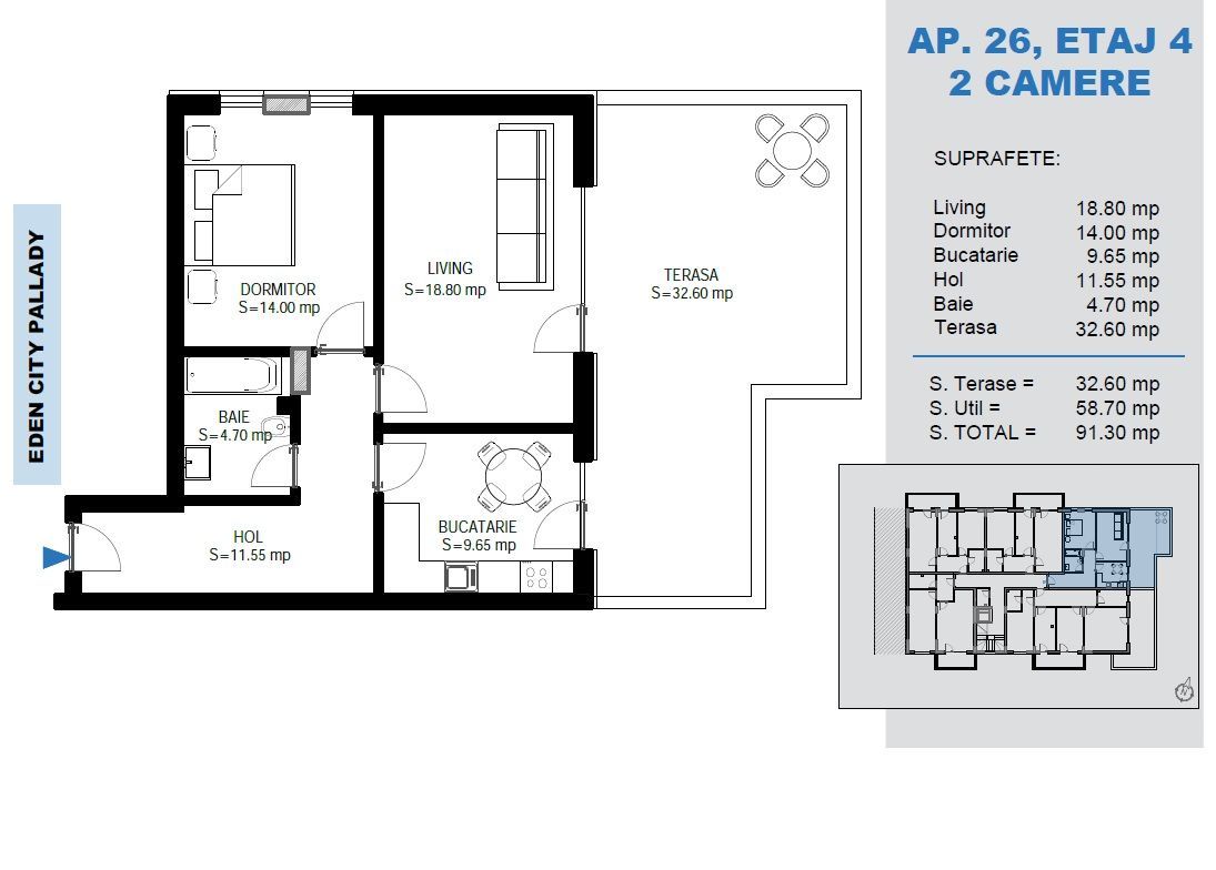 AP. 2CAM. DECOMANDAT+TERASA 32MP / BLOC IN CURS DE FINALIZARE! - Poză 1