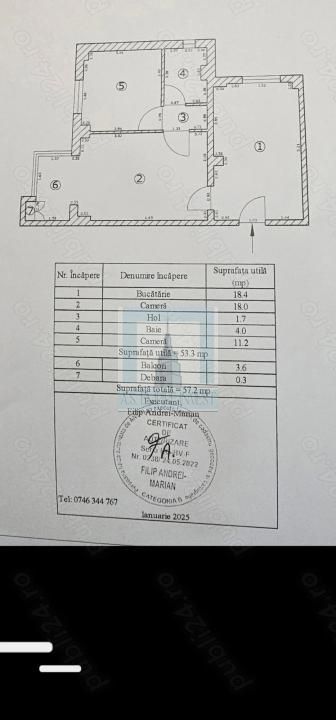 Ap 2 camere mobilat-utilat - zona Racadau - Poză 8