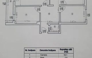 Apartament cu 3 camere/ Etajul 1/ 71mp/ zona Mircea cel Batran - Poză 8