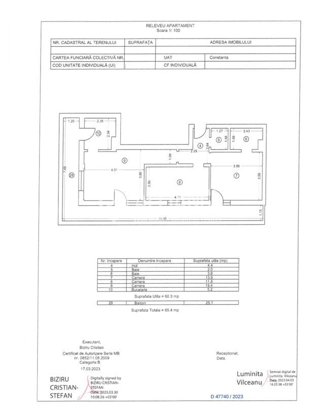 Palazu Mare(COD 05) - Apartament 3 camere| Parcare acoperită | Lac - Poză 3