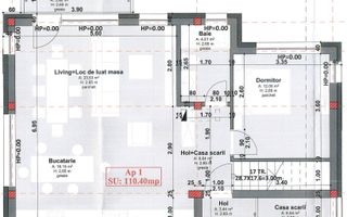 Apartament in vila! 4 camere 110 mp utili + 18.61  mp terasa! - Schiță 4