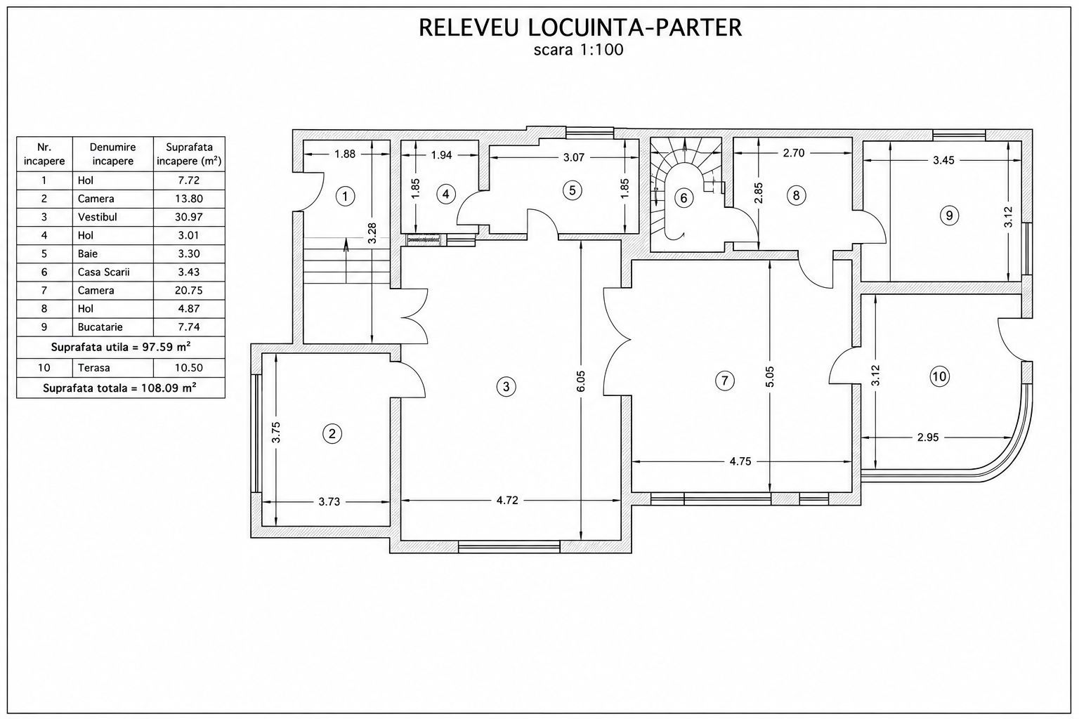 Vilă interbelică S+P+E+M | 8 camere | Zona Aviatorilor – Arcul de Triumf - Schiță 10