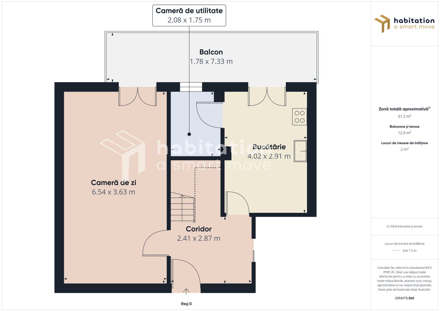 Apartament stil duplex,  cu scara interioară, zona Mircea cel Bătrân - Poză 19