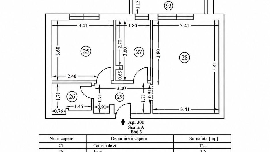 2 CAMERE DECOMANDAT ÎN COSMOPOLIS | MOBILAT & UTILAT | PARCARE INCLUSĂ - Schiță 23