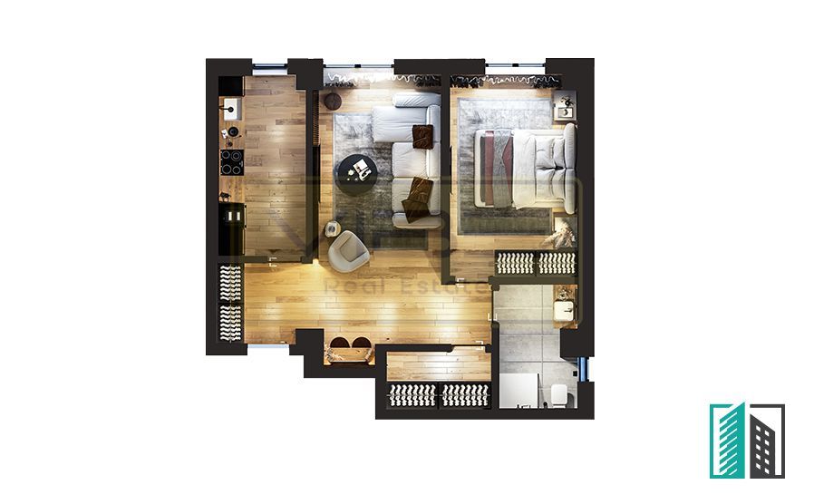 Apartament 2 camere Bucium - Mega Image Visani - Poză 5