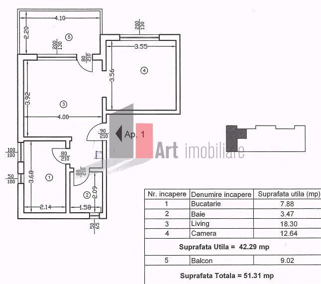 2 camere Drumul Taberei Brancusi - Poză 1