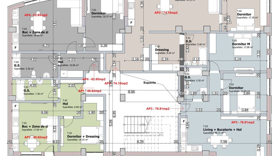Apartament cu 2 camere, etaj 1, bloc NOU, VASLUI zona NORD, cu plata în RATE; - Schiță 7