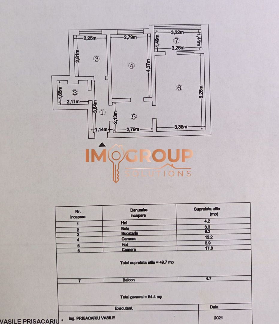 Podu Ros - Etaj Intermediar - Bloc Fara Risc - 2 Camere Decomandat - Poză 7
