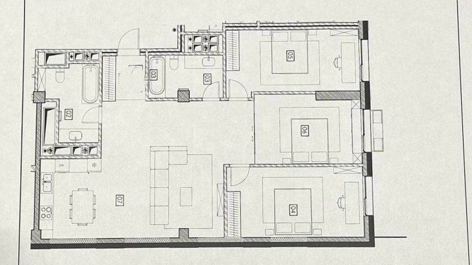 Vânzare, apartament  3 dormitoare, bul. Renașterii Naționale, Râșcani - Poză 7