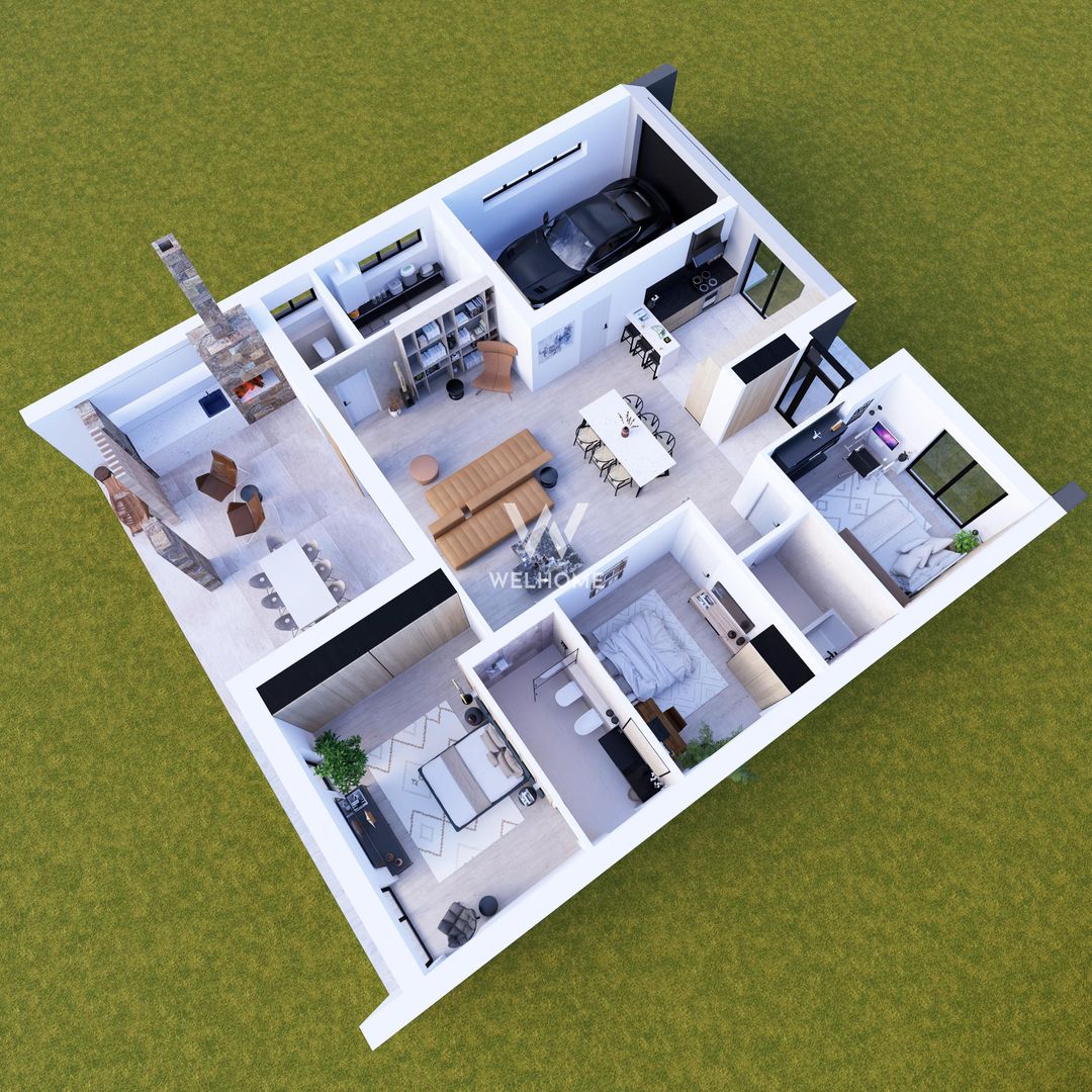 Casă individuală pe un singur nivel – 4 camere – Șura Mică - Poză 3