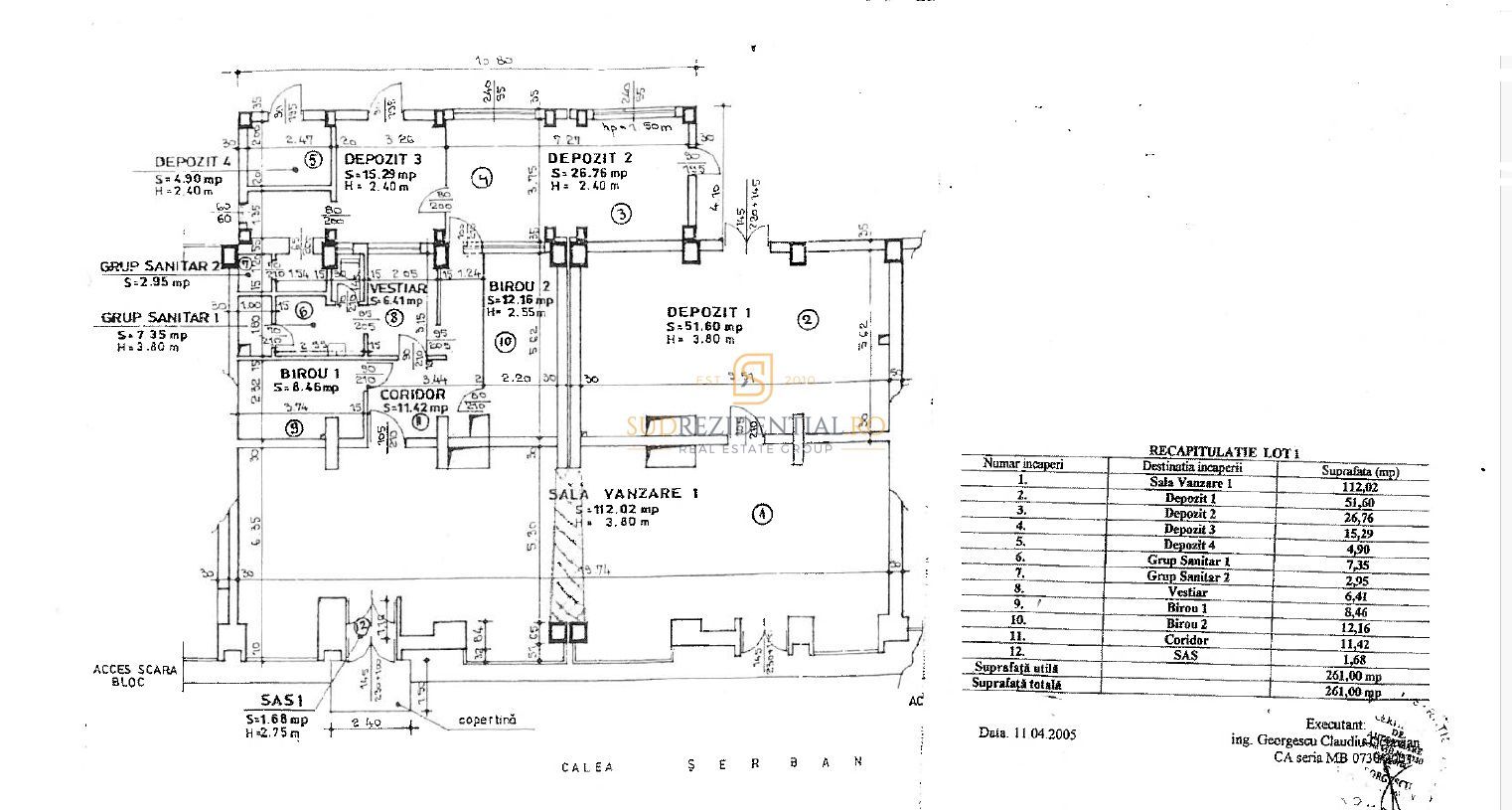 Spatiu Comercial | 261 mp | 20m Vitrina | Tineretului | Parc Carol - Schiță 11