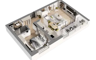 Apartament 2 camere de vânzare, Bucureștii Noi, Sector 1 - Schiță 13