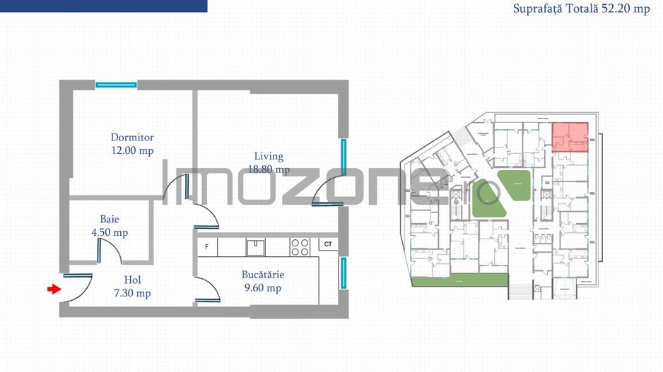 Apartament 2 Camere | 58 mp | Bloc Nou | Metrou Pacii / Preciziei | Militari - Poză 20