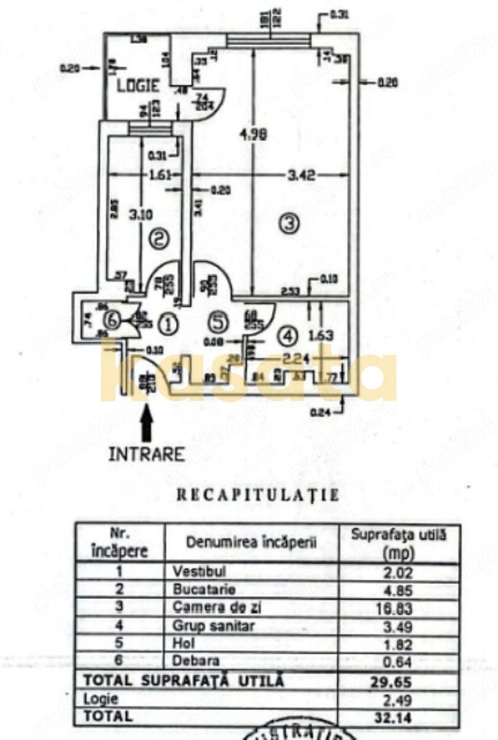 OPORTUNITATE | GARSONIERA | DOAMNA GHICA | BLOC 1981 | DECOMANDATA - Poză 3