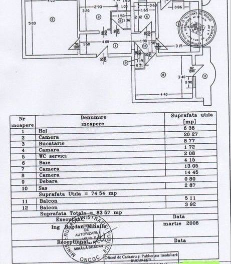 Vanzare Apartament 3 camere, 76 mp , bloc reabilitat, etaj 8–13 Septembrie - Poză 2