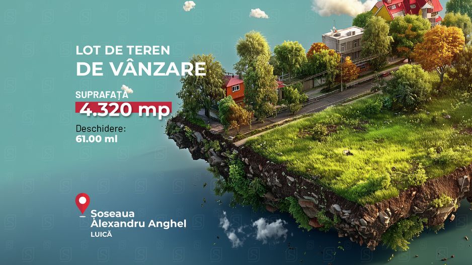Teren 4320 mp | Deschidere 62 ml | Zona Luica – Sos. Giurgiului - Poză 3