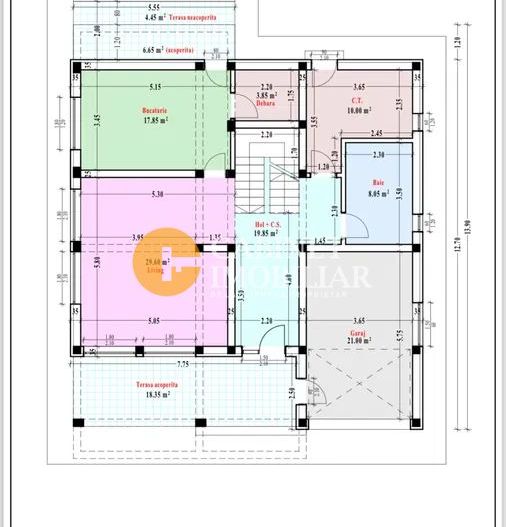 VILA Aroneanu in CENTRU 200MP utili Garaj 800MP TEREN - Poză 7