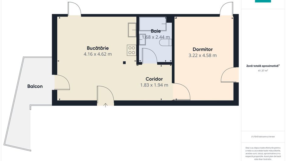 Apartament de închiriat în zona Cetății, bloc nou - Poză 14