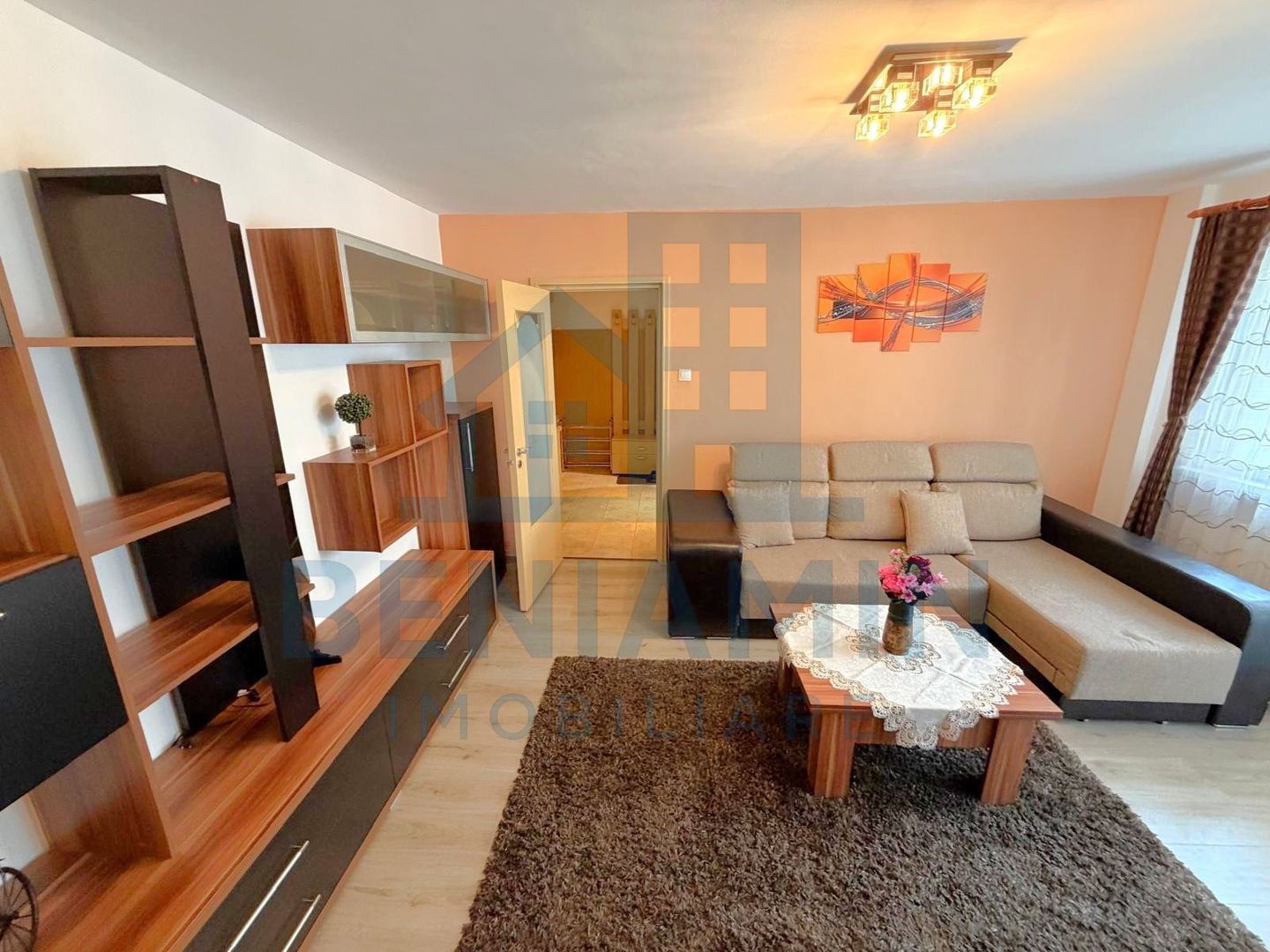 2 camere-etaj 1-CT-Mobilat-Utilat-Sala-Sporturilor-52mp-Bloc-Izolat - Poză 1