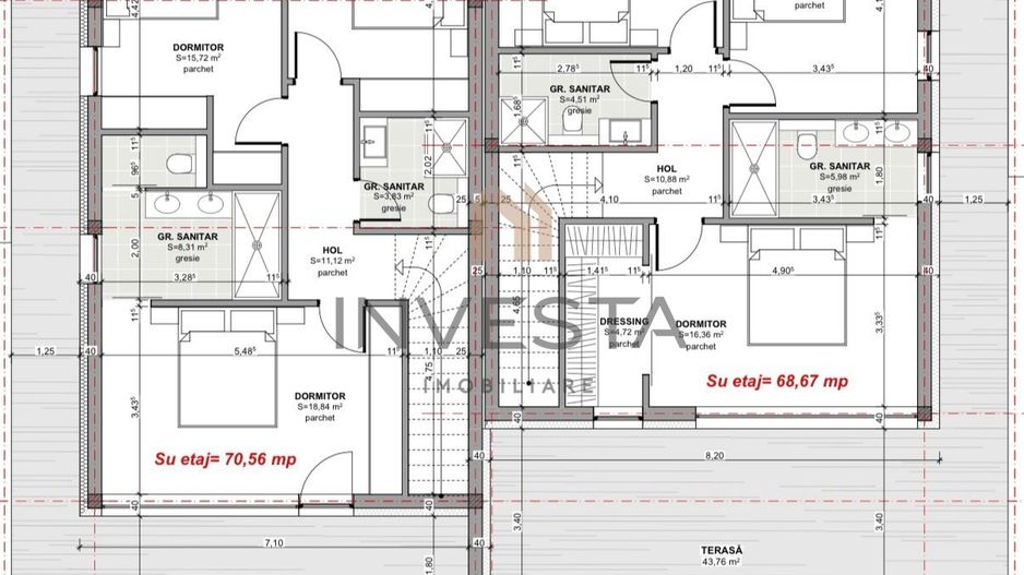 Teren cu autorizatie pentru 1 duplex. - Schiță 5