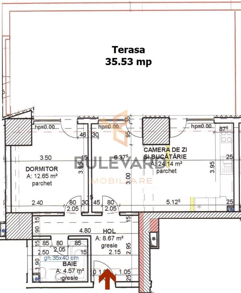 Comision 0. Apartament 2 camere + terasa 48 mp bloc nou cu CF! - Poză 2