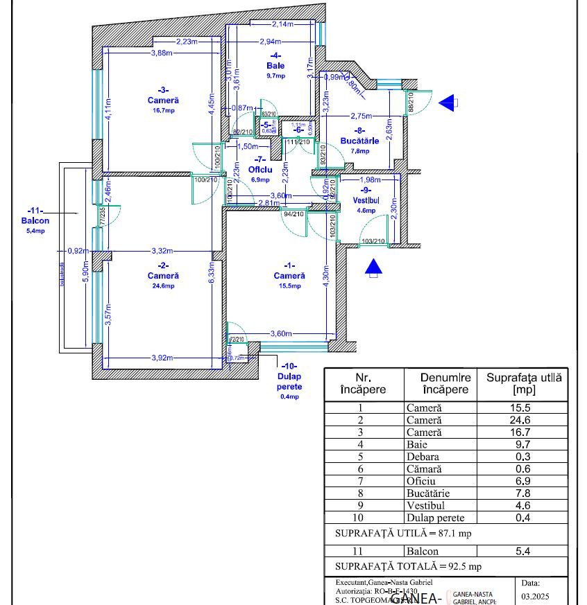 COMISION 0% - Apartament vila 3 camere 92,5mp Matei Basarab la 8min Pta Unirii - Poză 24