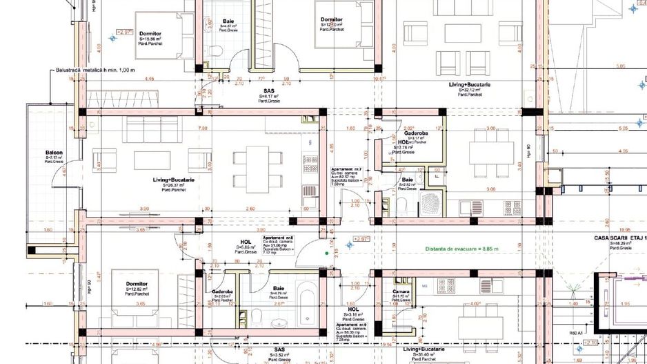 Apartament Premium 3 camere la cheie,82mp.1 parcare bonus - Poză 5