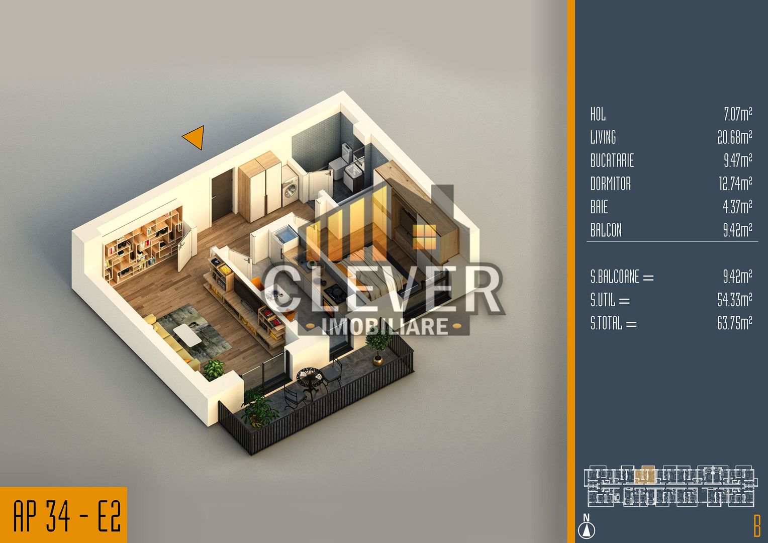 Apartament 2 Camere Theodor Pallady-Titan-Comision 0 - Poză 3