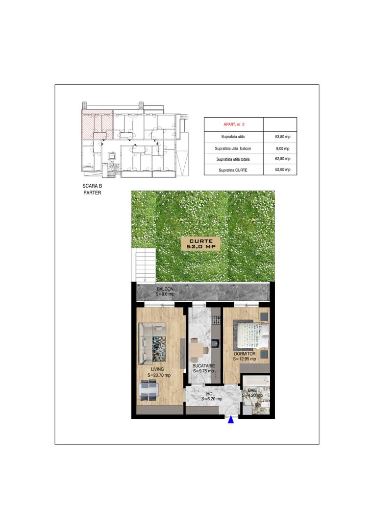 2 camere cu gradina  Pallady Metrou Nicolae Teclu - Poză 11