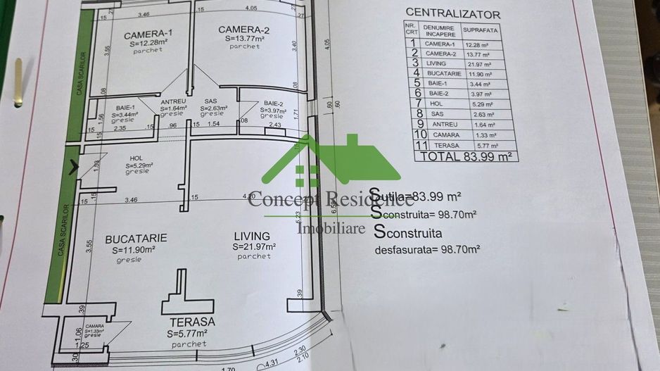 Apartament 3 camere, 84 mp, mobilat/utilat, str. Gheorghe Bilașcu - Poză 8