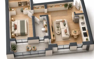 Apartament nou 2 camere cu dressing | Etaj 1 | Mehala | Comision 0% - Poză 22