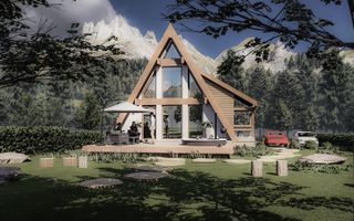 Casa noua in faza de proiect | A-frame | ideala investitie | Rasnov - Poză 2