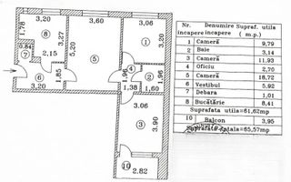 Apartament 3 camere complet renovat, centrala – Drumul Taberei - Schiță 27
