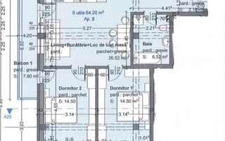 Achitare in transe direct dezvoltator! 3 camere, Selimbar, Sibiu - Schiță 10