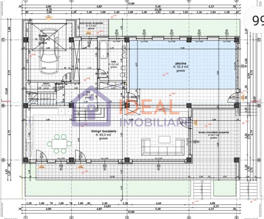 Casa  Exclusivista cu piscina si 1200 mp de teren, in Cisnadie - Schiță 16