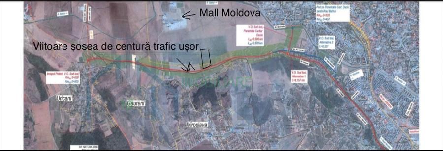 Teren intravilan de 9.410 mp în Iași, în spatele Mall Moldova, cu deschidere la viitoarea centură - Poză 1