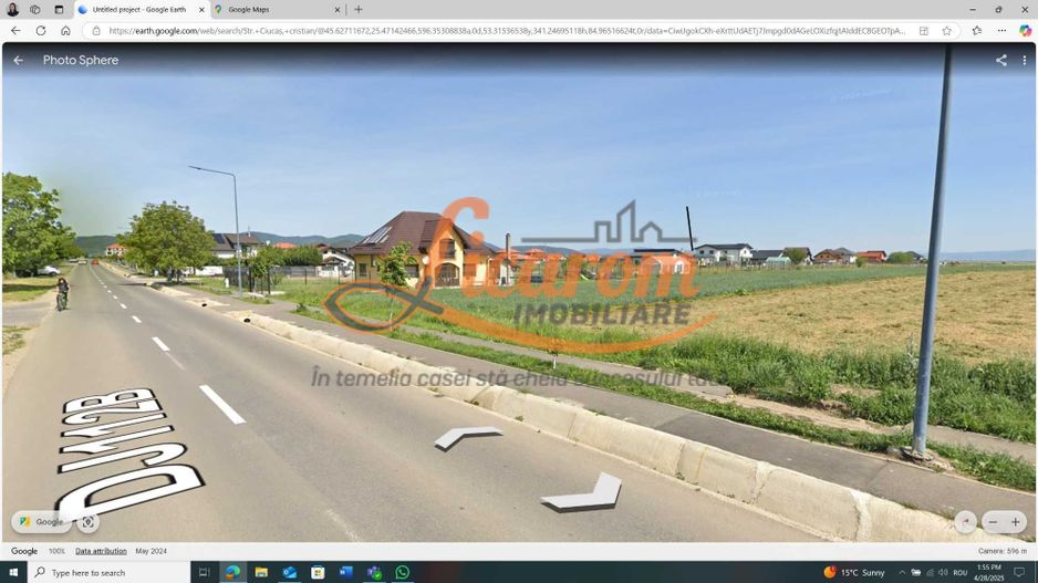 Teren de vânzare  Cristian, Brasov. Utilități la limita de proprietate - Poză 1