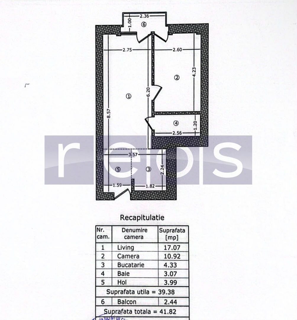 APARTAMENT 2 CAMERE | AVIATIEI PARK | 42 MP | MOBILAT | TERASA-PARCARE - Schiță 9