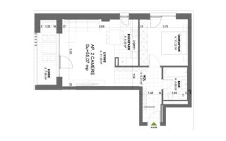 Apartament 2 camere lux, Nord One Torontal - Poză 6